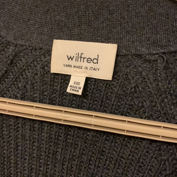 Aritzia Wilfred Vartan Sweater Dark Grey - Picture 6 of 7